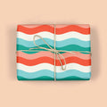 Retro Wave Gift Wrap Roll