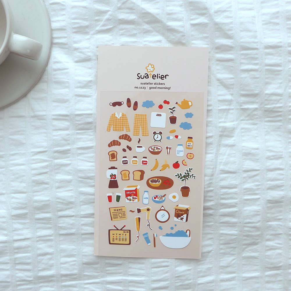 Good Morning! Sticker Sheet (no.1123)
