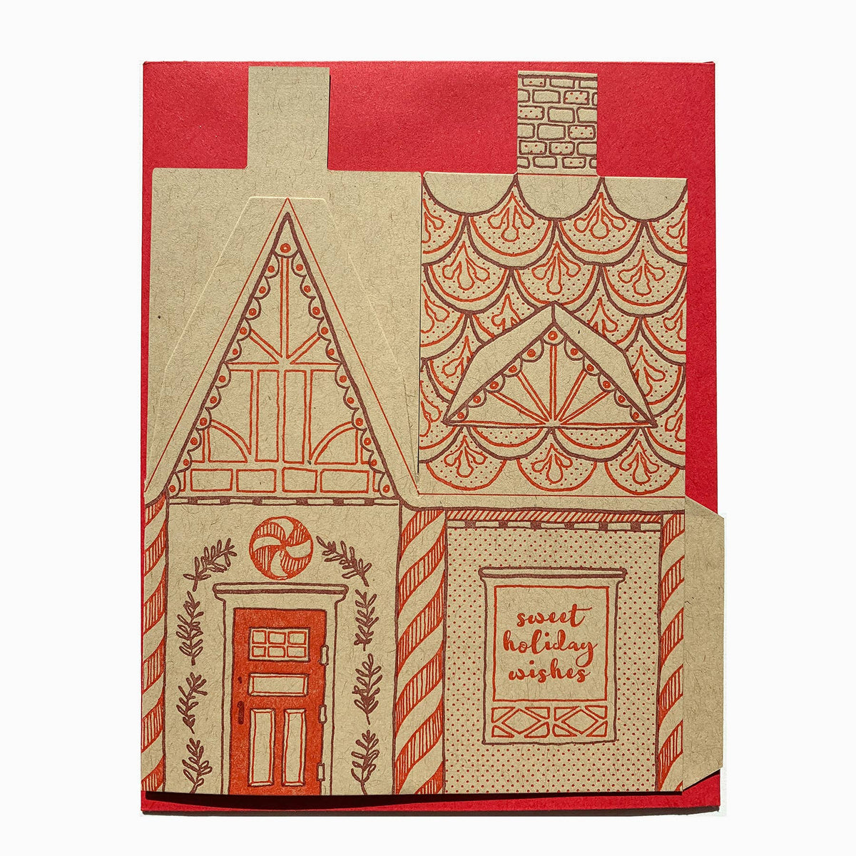 3D House Card – Gingerbread house