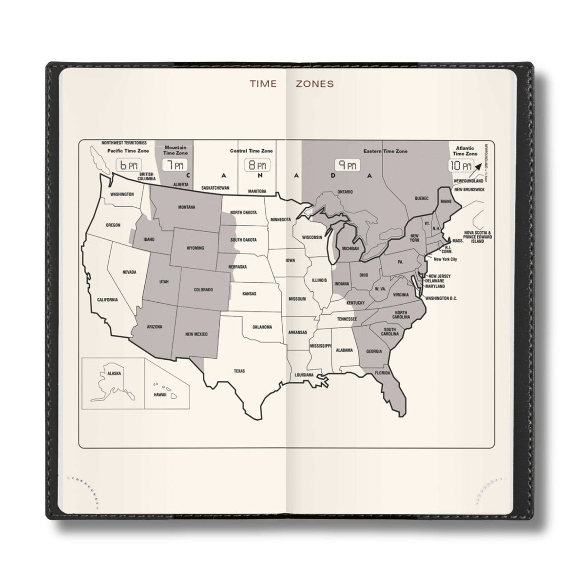 2027 "Space 17" Slim Weekly Planner – Genuine Leather Cover