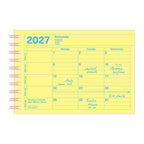 B7 Monthly Notebook Calendar (Jan - Dec 2027)