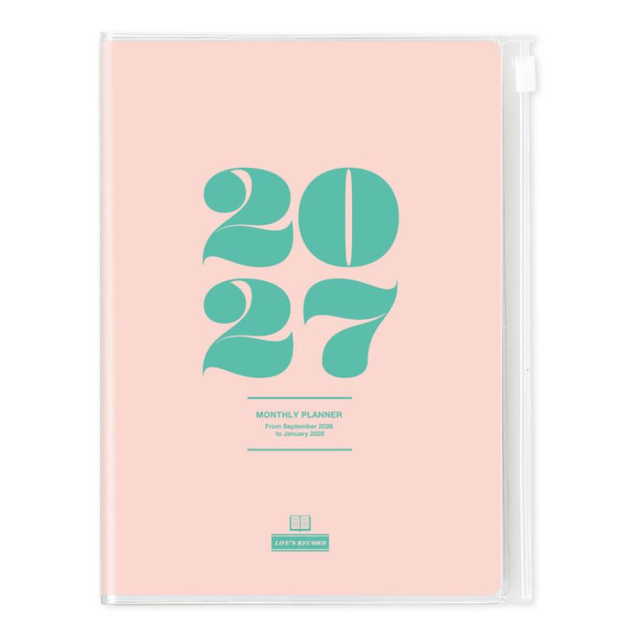 RYU-RYU 2027 A5 Schedule Planner – Pink