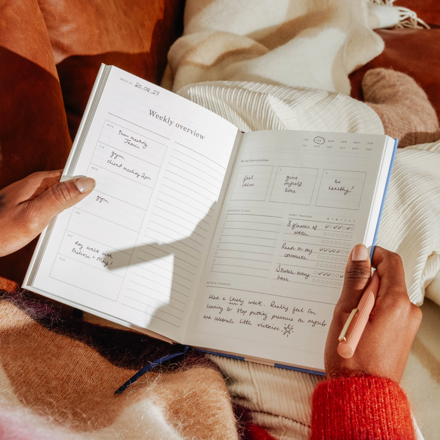 Daily Planner, A5 Hardcover: Joy