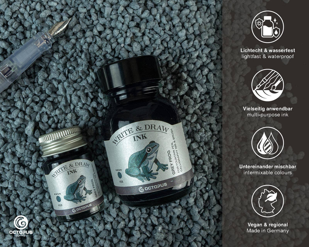 Write and Draw Ink – Grey Frog 458 (10ml)