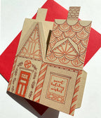3D House Card – Gingerbread house