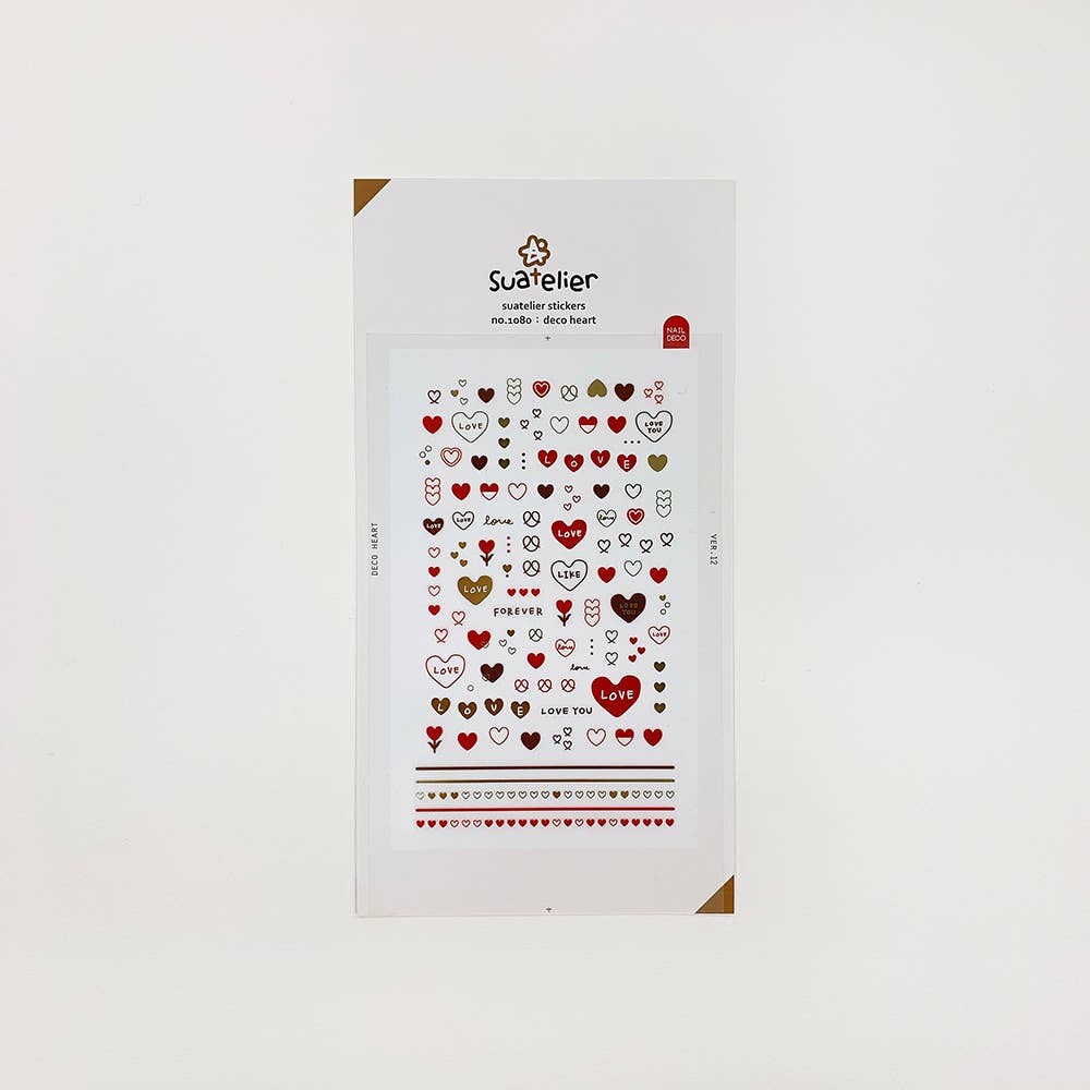 Deco Heart Sticker Sheets – No. 1080