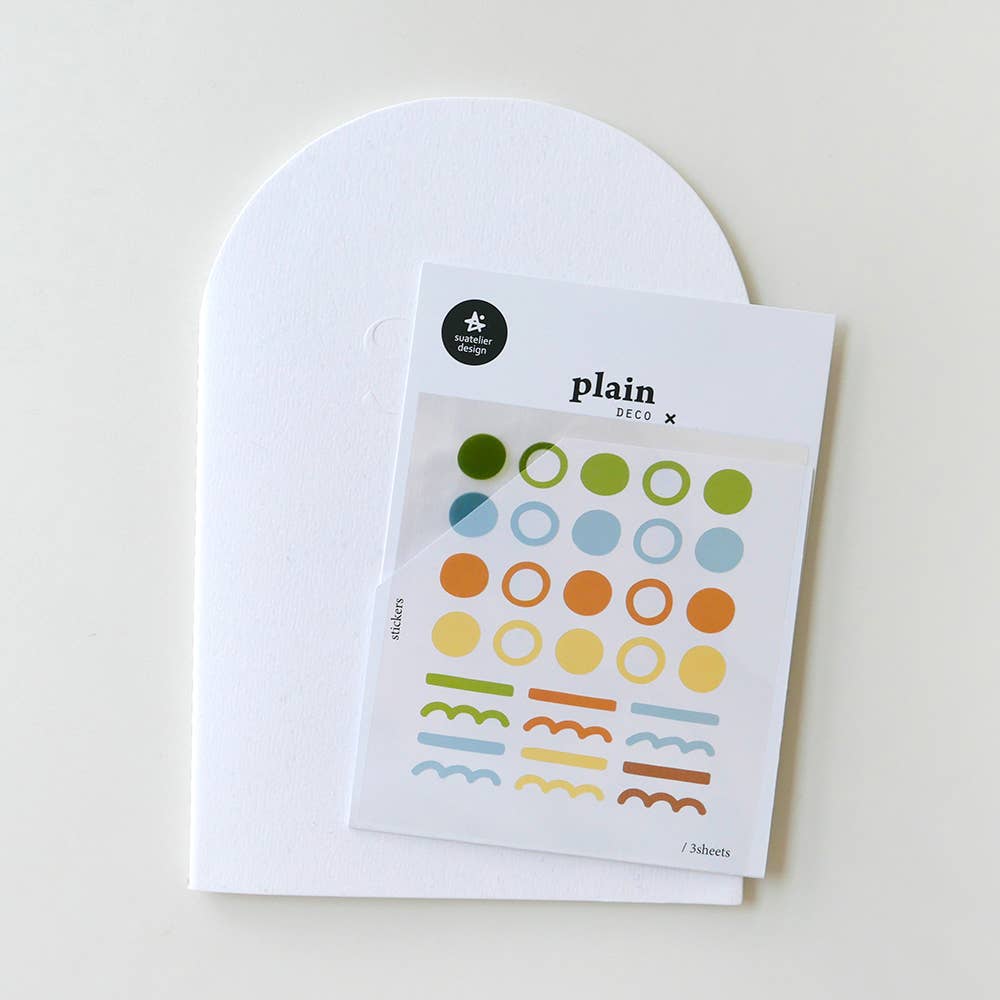 Dots &  Lines Sticker Sheet – Plain.67
