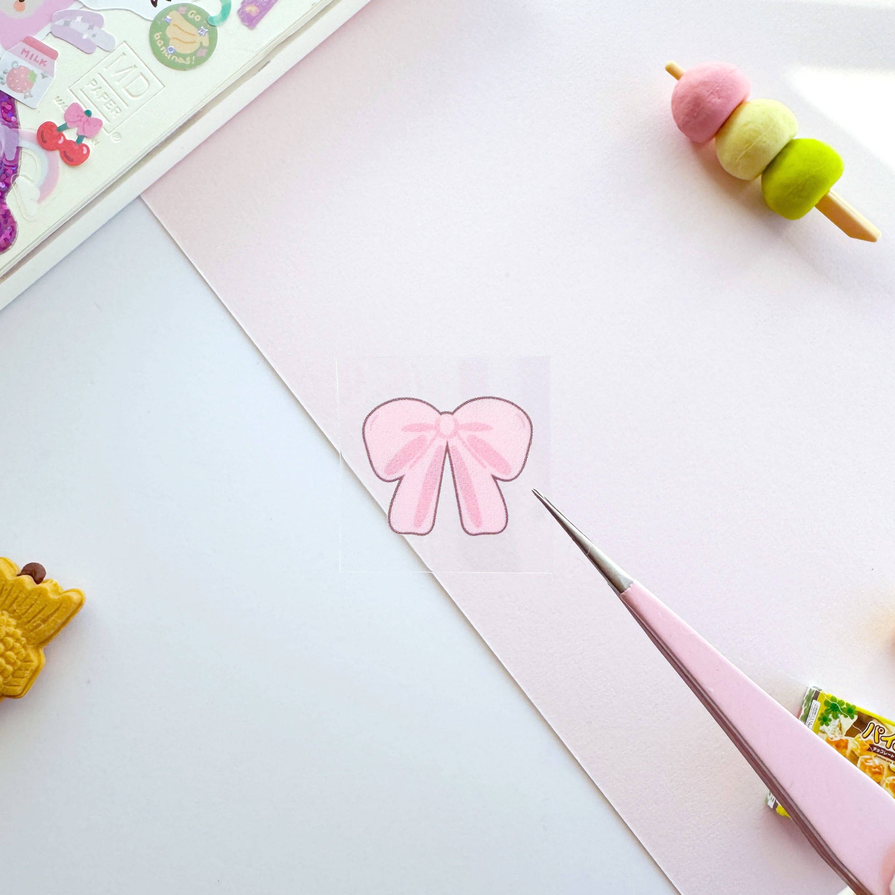 PekoPuff Clear Pastel Block Deco Sticker Sheet