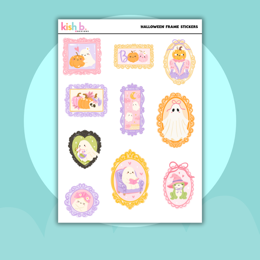 Halloween Frame Journal Sticker Sheet