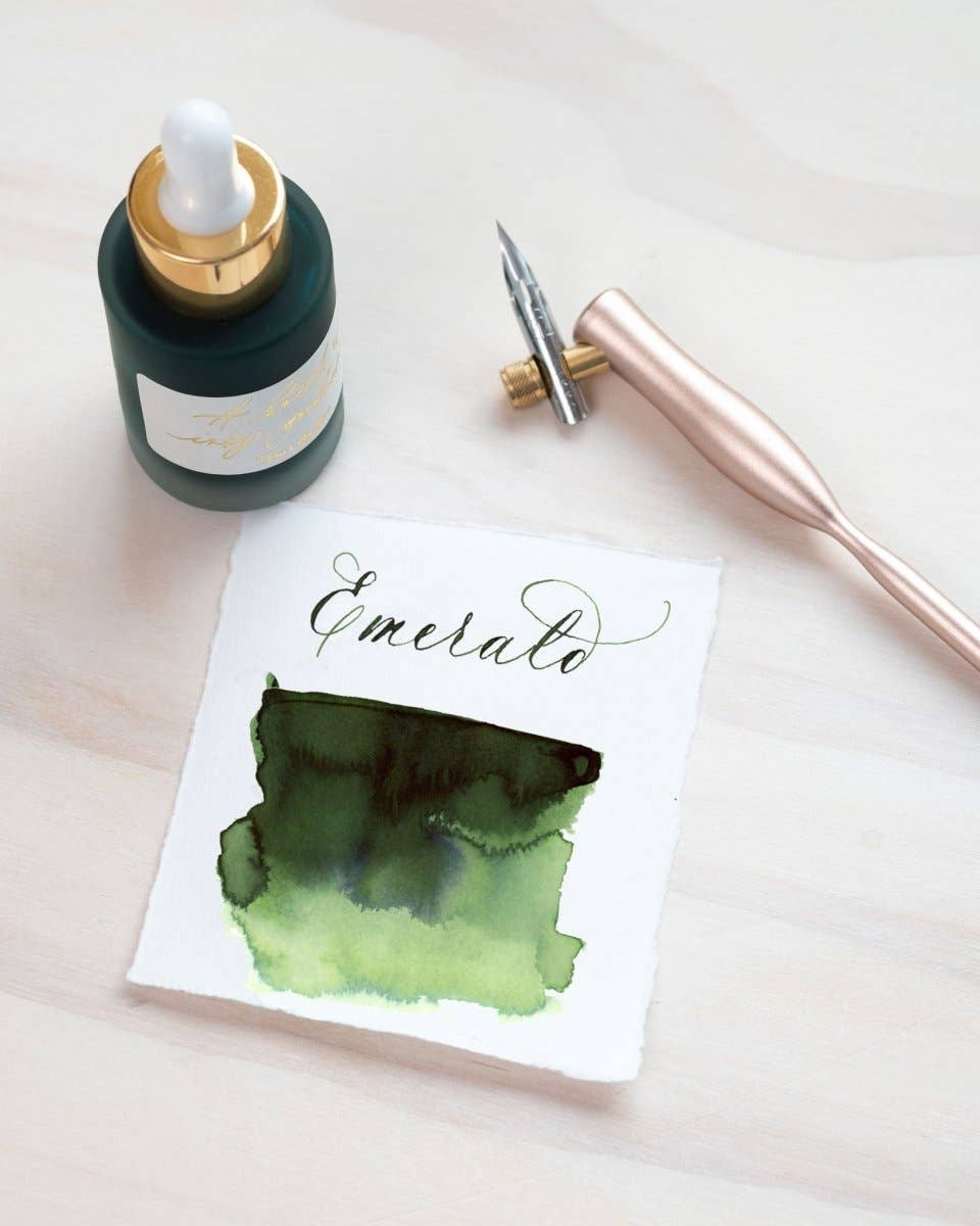 Calligraphy Ink – Emerald (Tom's Studio)