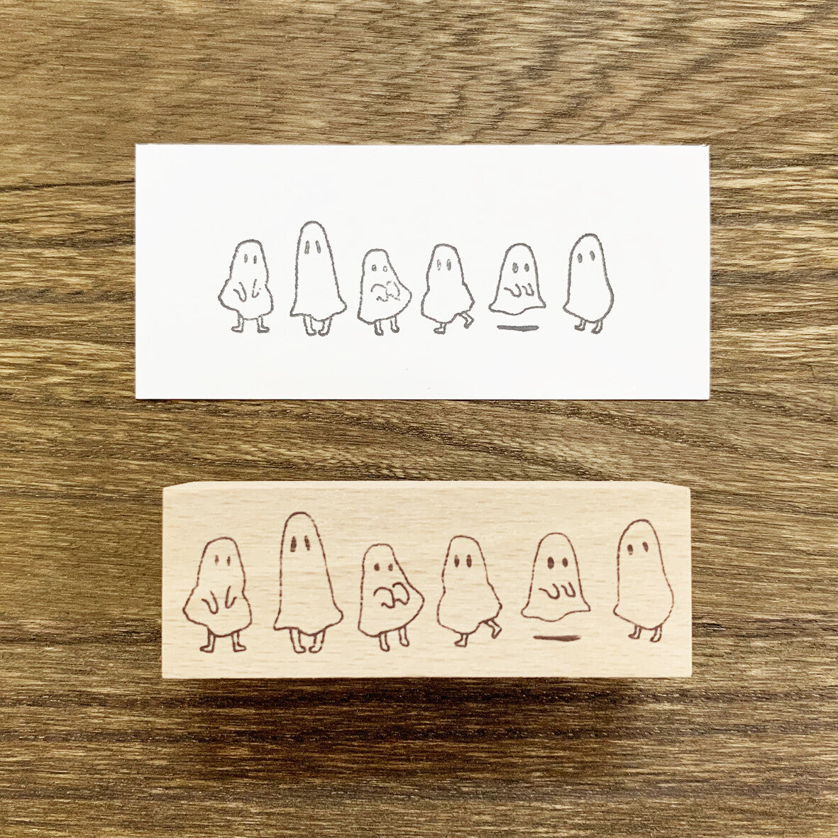 Wood Stamp – 6 Ghosts