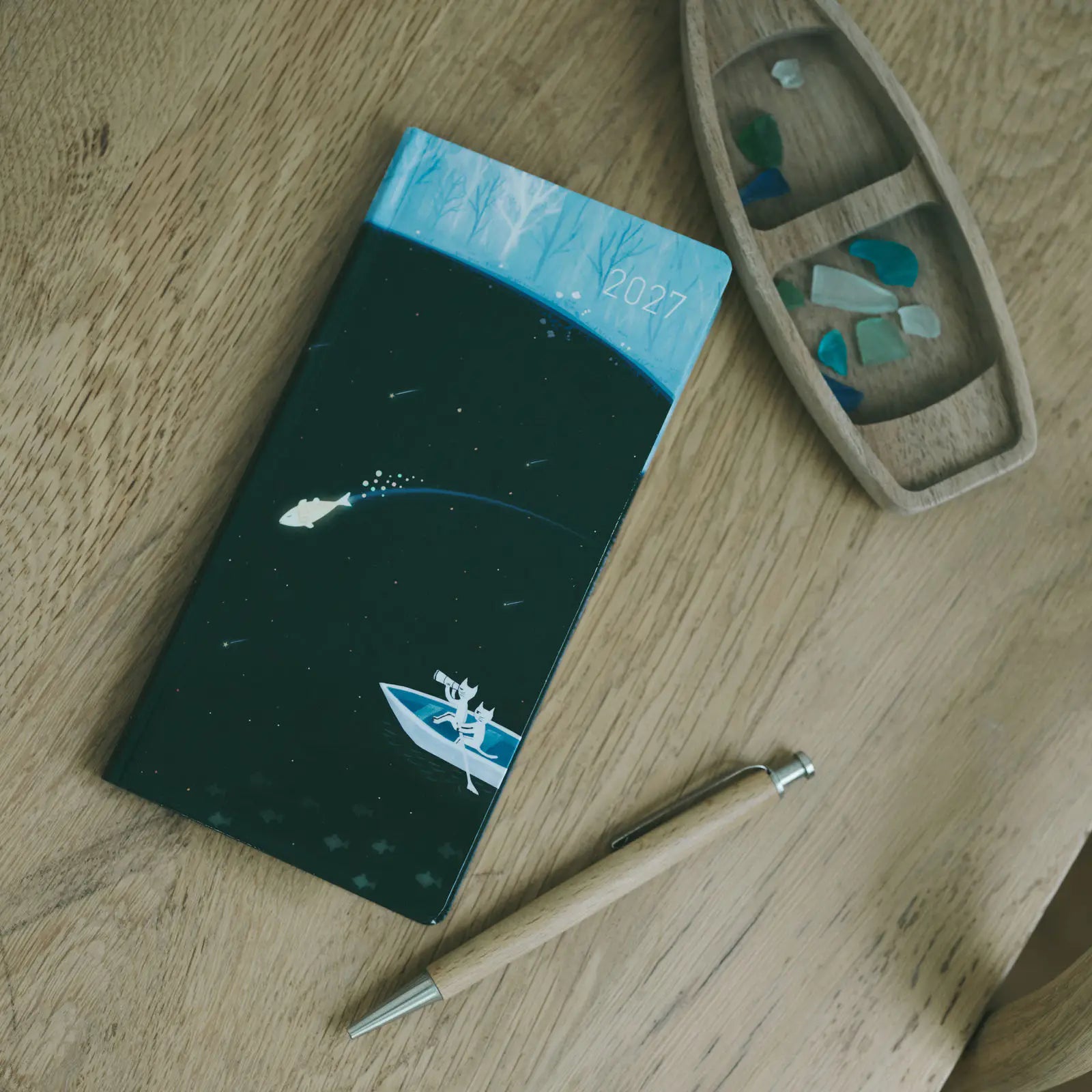 Hobonichi Techo 2027 Weeks – Hiroko Kubota: Meteor Shower in the Light Blue Forest