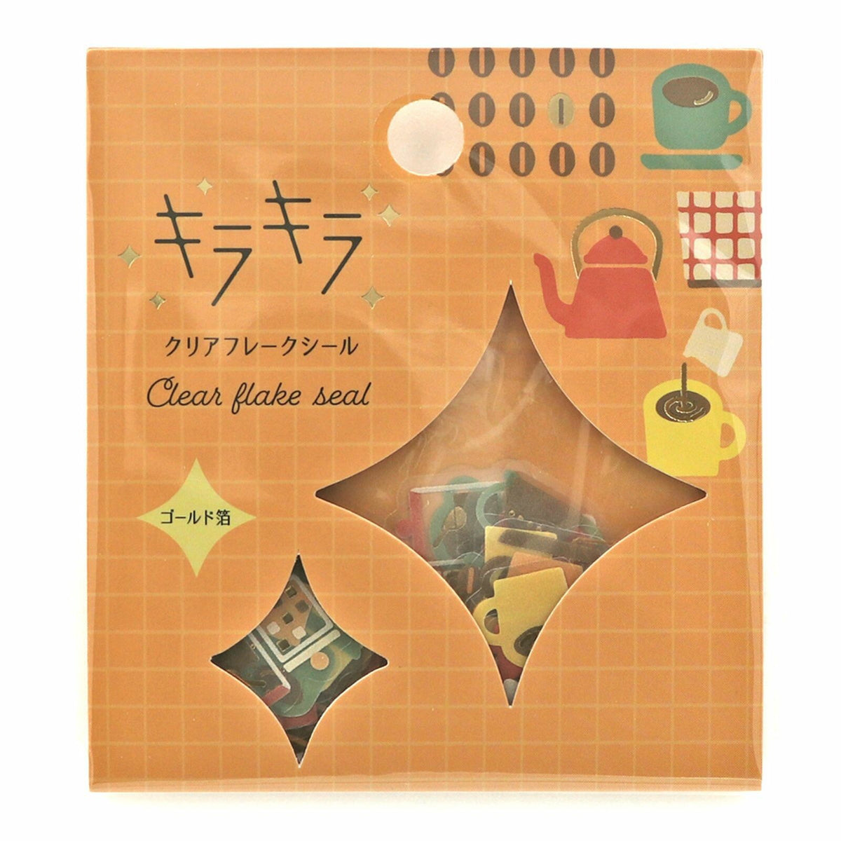 Kirakira Flake Stickers – With Coffee