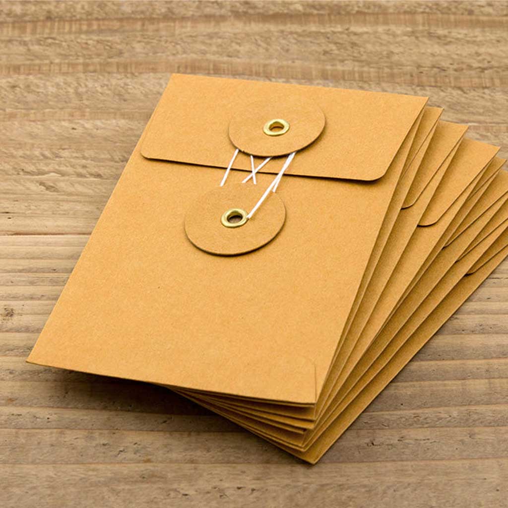 Travelers Kraft Envelopes w/ String