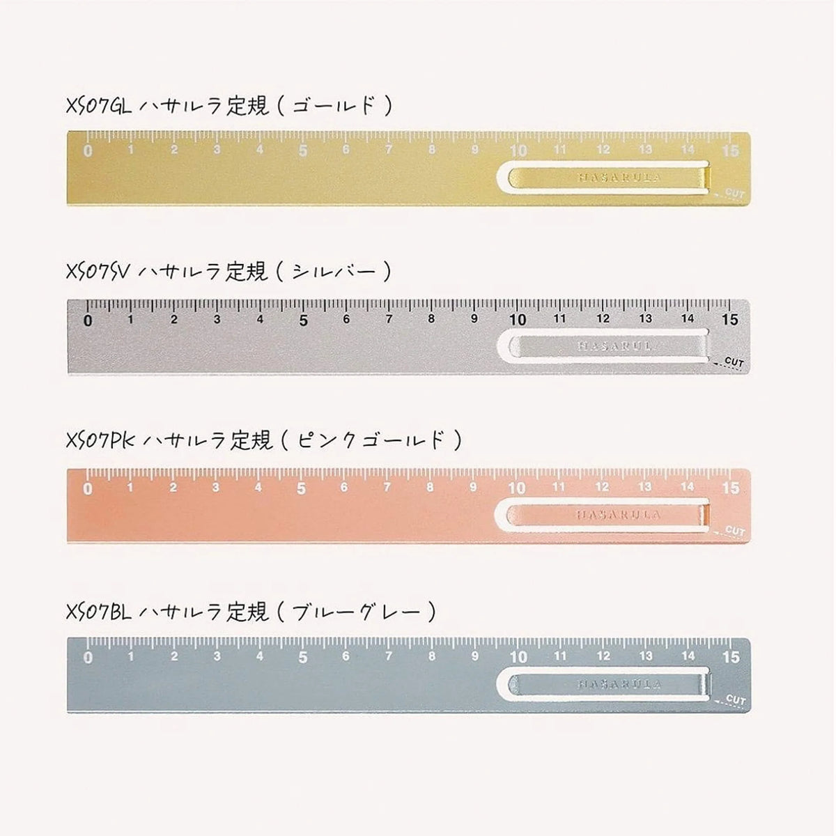 Kutsuwa Aluminum Ruler with Clip