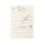 Midori MD Diary Sticker S – 2027