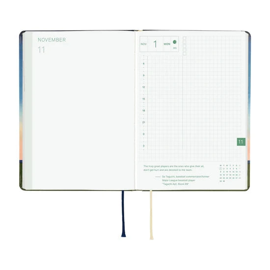 Hobonichi Techo 2027 HON A6 Hiroko Kubota: String Telephone Until the Moon is Full