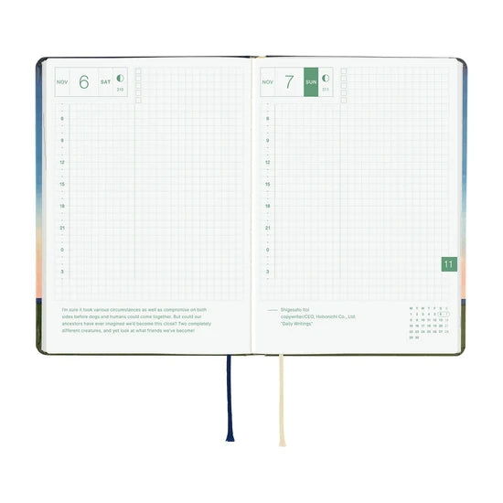 Hobonichi Techo 2027 HON A6 Hiroko Kubota: String Telephone Until the Moon is Full