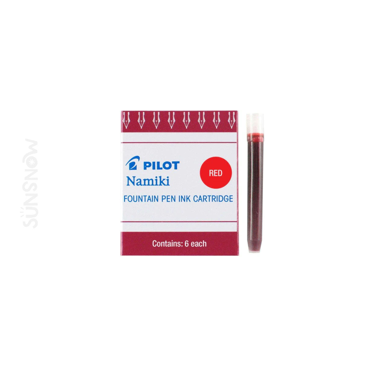 Pilot Namiki Fountain Pen Ink Cartridge Refills (6-Pack)