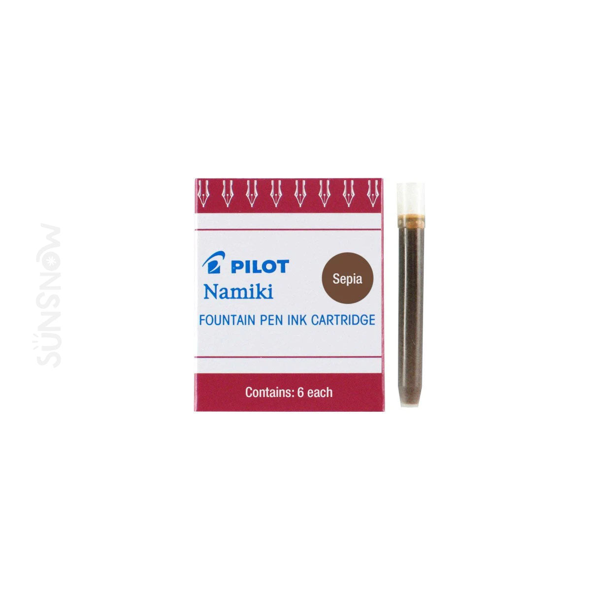 Pilot Namiki Fountain Pen Ink Cartridge Refills (6-Pack)