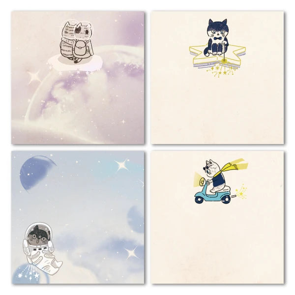 Shinzi Katoh: Sticky Note Folio – The Space Cats