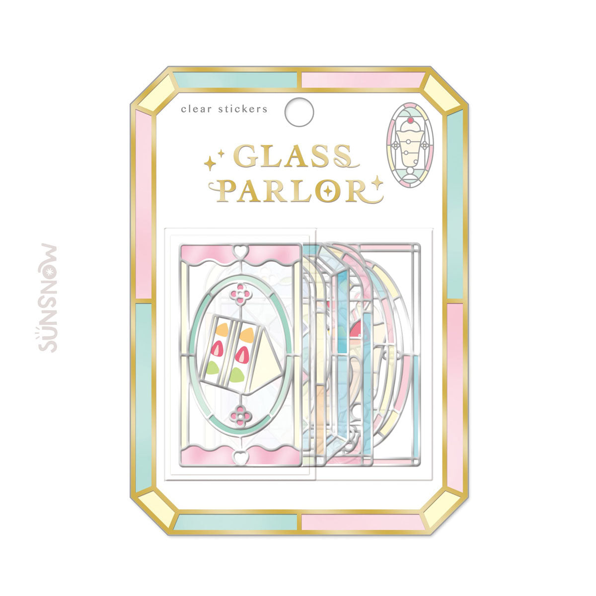 Glass Parlor 3D Sticker Stained Glass Inspired – Milk Shake