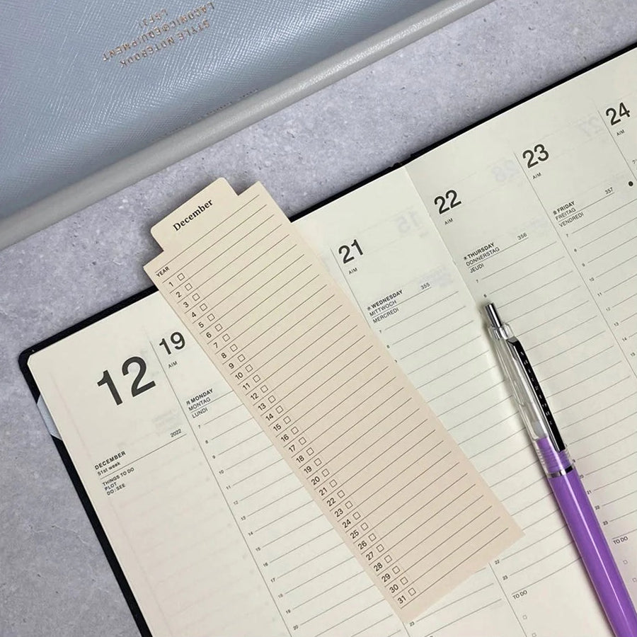 Laconic Style Bookmarker – Planning/Memo