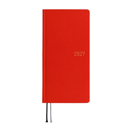 Hobonichi Techo 2027 Weeks Colors – Poppy Red