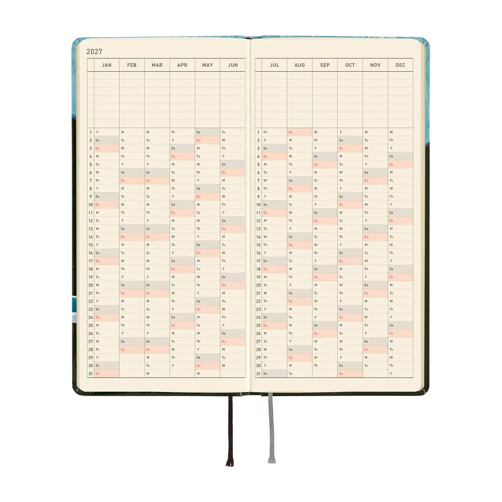 Hobonichi Techo 2027 Weeks – Hiroko Kubota: Meteor Shower in the Light Blue Forest